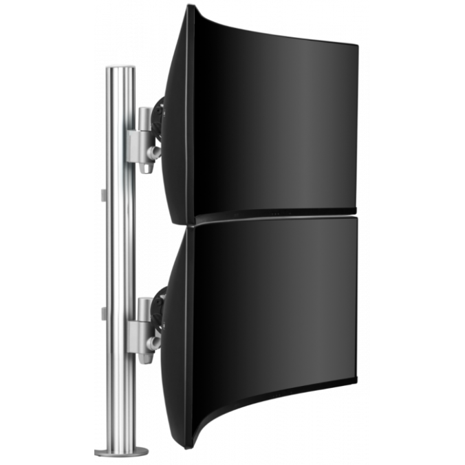 Dual Vertical Widescreen Mount for Large and Curved Displays